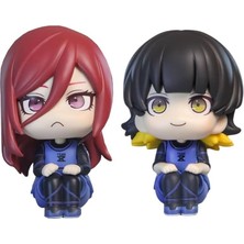 Die Grup Tr 2 Adet Bachira Meguru+Chigiri Hyoma Figürü Anime Look Up Heykelcik 3.9 '' Pvc Chigiri Hyoma Aksiyon Figürü Modeli Kek Topper Koleksiyon Heykeli