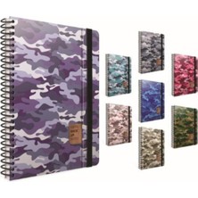 Die Grup Tr Backup Notes Spiralli Sert Kapak Defter 17X24 cm 120 Yaprak Noktalı Karışık Renk