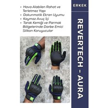 Die Grup Tr Revertech Aura Lacivert/neon - Dokunmatik Ekran Uyumlu Erkek Motosiklet Eldiveni