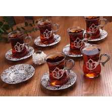 Die Grup Tr Harman 12 Parça Çay Seti (Gümüş)