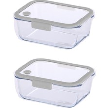 Die Grup Tr Fika Glace Gri Vakumlu 2 Parça Saklama Kabı 1200 ml