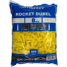 Die Grup Tr Performans Plastik Roket Dübel 8 mm 500 Adet, MASTER.501170