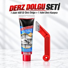 Die Grup Tr 2'li Yenileme Seti Fayans Seramik Arası Beyaz Hazır Derz Dolgusu 400 gr + Derz Kazıyıcı Temizleyici