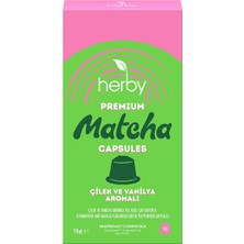 Die Grup Tr Premium Matcha Kapsül - Nespresso Uyumlu, Çilek ve Vanilya Aromalı, 10'lu Paket