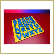 Bezos 3D Baskı A-Z Büyük Harf Alfabe Puzzle - 26 Parçalı Eğitim Seti Za