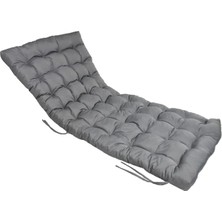 Die Grup Tr Şezlong Minderi 180X60X12 cm Su Itici Uv Dayanımlı Plaj Minderi Punto (Antrasit)