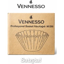 Die Grup Tr Profesyonel Basket Filtre Kağıdı 90/250, Beyazlatılmamış Virgin Pulp, Doğal Kahverengi, Filtre Kahve Makineleri Için