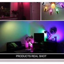 Die Grup Tr Yeni 220V Rgb Ampul 16 Renk Kısılabilir Ev Dekorasyon Rengarenk Lamba E27 Sihirli Ampuller, Derwellamp
