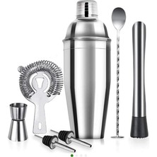 Die Grup Tr Paslanmaz Çelik Kokteyl Shaker Seti, 7 Parça Set 500 cl