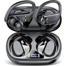 Die Grup Tr Kulak Tomurcukları Kablosuz Kulaklıklar Bluetooth 5.3 Hifi Stereo Koşu Kulaklıkları 68 Saat Çalma Süresi Spor Için Kulak Kancalı Kulaklıklar, LED Dijital Ekran Ipx7 Su Geçirmez USB C Koşu/egzersiz
