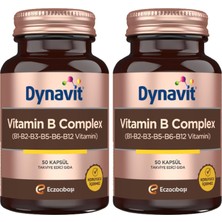 Die Grup Tr Vitamin B Complex 50 Kapsül - Enerji - B Kompleks (B1, B2, B3, B5, B6, B12 Vitaminleri) (2 Paketi)