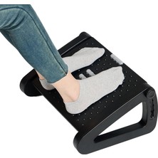 Die Grup Tr Çalışma Masasının Altında Ayak Dayanağı, Ergonomik 6 Yüksekliği Ayarlanabilir Ayak Dayama Masaj Rulosu, Taşınabilir Masa Altı Ayak Taburesi, Ev, Ofis Için, Siyah