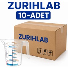 Die Grup Tr Kulplu Plastik Beher Ölçü Kabı 500 ml - 10'lu Set