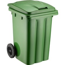 Die Grup Tr SY-6502 Tekerlekli Kapaklı Plastik Çöp Konteyneri 80 Lt Yeşil