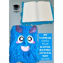 Die Grup Tr A5 (14X20 Cm) Ebat 80 Yaprak Çizgili Peluş Kapak Hatıra Günlük Not Defteri