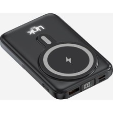 Die Grup Tr WF27 Mini LED Ekranlı 10000 Mah Çoklu Kablolu 22.5W Kablosuz Şarjlı Powerbank