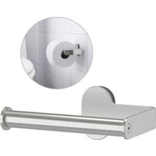 Die Grup Tr Metal Wc Banyo Tuvalet Kağıtlığı, Paslanmaz Çelik, 13 cm Genişlik