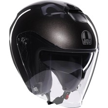 Die Grup Tr Irides Motosiklet Kaskı Açık Kask Mono Asfalto Grey Xs