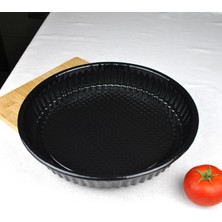 Die Grup Tr Emaye Yuvarlak Fırın Tepsisi 29 cm Tart Kalıbı Kek Tepsi Fırın Kabı 29X5 cm