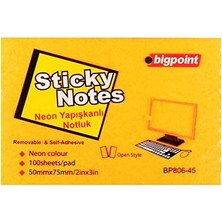 Die Grup Tr Yapışkanlı Not Kağıdı 75X50MM Neon Turuncu 12'li Paket