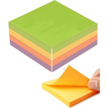 Die Grup Tr Yapışkanlı Not Kağıdı 4 Renk 400 Sayfa 1 Paket Bahar Küp Blok Yapışkanlı Postit 75X75 mm Renkli