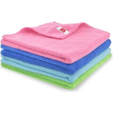 Die Grup Tr Universal Mikrofiber Temizlik Bezi 4'lü Set 50X70 cm Kurulama, Genel Temizlik, Leke Tutmaz, Koku Yapmaz, Ithal, 410 Gsm