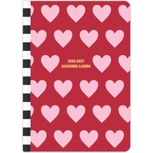 Die Grup Tr 2026-2027 A5 Akademik Ajanda 15X21 cm - 17 Aylık Kalp