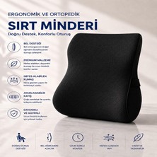 Die Grup Tr Vıscora Ortopedik Visco Bel ve Sırt Destek Minderi – Ofis Koltuğu, Araç ve Ev Için Ergonomik Konfor