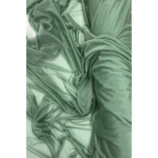 Bin1çeşit Yağmur Damlası Simli Abiye Elbise Şallık Tül Kumaş Mint Yeşil 75
