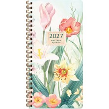Die Grup Tr 2027-8 * 16 Haftalık Spiralli Cep Ajandası - Floral