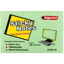 Die Grup Tr Yapışkanlı Not Kağıdı 75X50MM Yeşil 12'li Paket