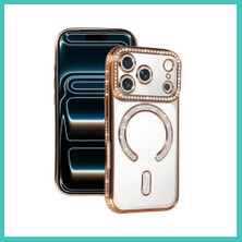 Ny Joy iPhone 17 Pro Uyumlu Joke Simli Magneticsafe Kılıf - Turuncu Nyjoybz