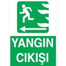 Die Grup Tr Yangın Çıkışı Uyarı Tabelası - 35X50 Foreks - Aç12