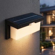 Die Grup Tr Barbaros 40W Solar LED Duvar Apliği, 4300 Lümen, 3200K Günışığı, 2 Kademeli Sensörlü, IP44 Dış Mekân Bahçe Balkon Kapı Girişi Aydınlatması