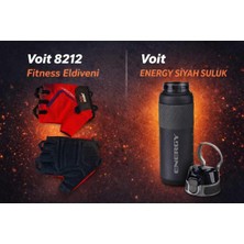 Die Grup Tr 8212 Fitness Ağırlık Eldiveni, S Beden, Siyah + Voit Energy Suluk
