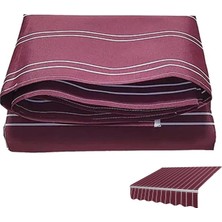 Die Grup Tr Bu Su Geçirmez Geri Çekilebilir Veranda Tentesi Yedek Kumaş - 4x3 M Açık Güverte Arka Bahçe ve Bahçe Için Güneşlik Gölgelik Örtüsü -Polyester (Renk: A)