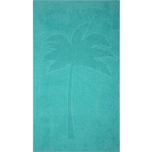 Die Grup Tr Doğa Dostu Pamuk Plaj Havlusu Hafif, Su Emici, Hızlı Kuruma, Pratik Taşıma, Kum Tutmaz Kadife Yüzey, 70 x 140 cm (Mavi)