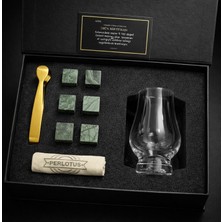 Die Grup Tr Lotus 190 ml Aroma Tadım Bardağı Seti Bardağı + 6 Granit Viski Soğutma Taşı Premium Hediye Kutulu