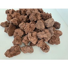 Die Grup Tr Mangal Taşı Pomza Lav Taşı 5 Kg3-5 cm Iri Kırmızı Ponza