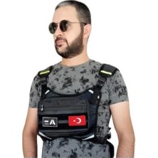 Die Grup Tr Bike Sky Motobros Motorcu Göğüs Çantası Reflektörlü Su Geçirmez Kan Grubu A