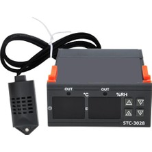 Die Grup Tr STC-3028 Isı ve Nem Termostatı Çift Ekran 220V Isıtıcı Soğutucu