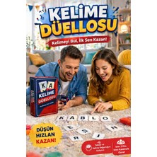 Die Grup Tr Kelime Düellosu Kart Oyunu, 5 Harfli Kelime Oyunu, Eğitici Zeka ve Aile Oyunu