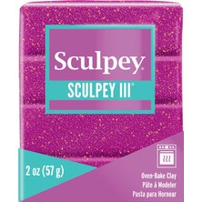 Die Grup Tr S302 562 Clay 2oz Vıol Glttr Polimer Kil, 57 G, Plastik, Mor Parıltılı