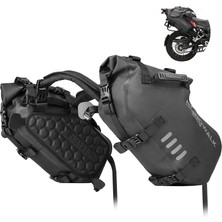 Die Grup Tr Motosiklet Sele Çantası Su Geçirmez 28L (14L x 2) Motosiklet Aksesuarları (Siyah 18L), Y1418B