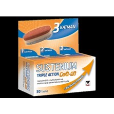Die Grup Tr Koenzim Q10 Triple Action, 30 Tablet, Multivitamin ve Multimineral Içeren Besin Takviyesi