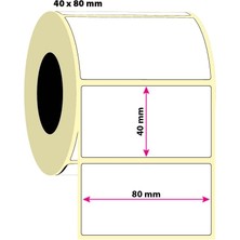 Die Grup Tr 40X80 Termal Etiket 5 Rulo (5000 Adet)