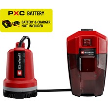 Einhell Akülü Temiz Su Dalgıç Pompa GE-PP 18 RB Li-Solo 4170429 | PXC | 18 V | dalgıç pompa ve yağmur varili pompası | 3000 l/saat su debisi | 20 m basma yüksekliği | akü kutusu | akü hariç