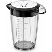 Die Grup Tr Kapaklı Mikser ve Ölçü Kabı, 1,5 Litre, 16 × 13 × 18 Cm, Şeffaf