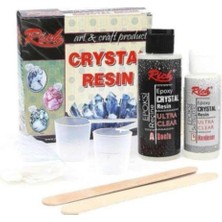 Die Grup Tr Epoxy Crystal Resin Ultra Clear, 130 + 65 Cc, Şeffaf, Reçine ve Sertleştirici Seti
