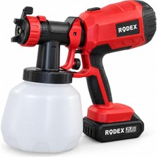 Die Grup Tr Şarjlı 20V Akülü Boya Tabancası 2.0 Ah Bataryalı 1200 ml Hazneli 1100 Ml/dk Püskürtme Boyama Makinesi